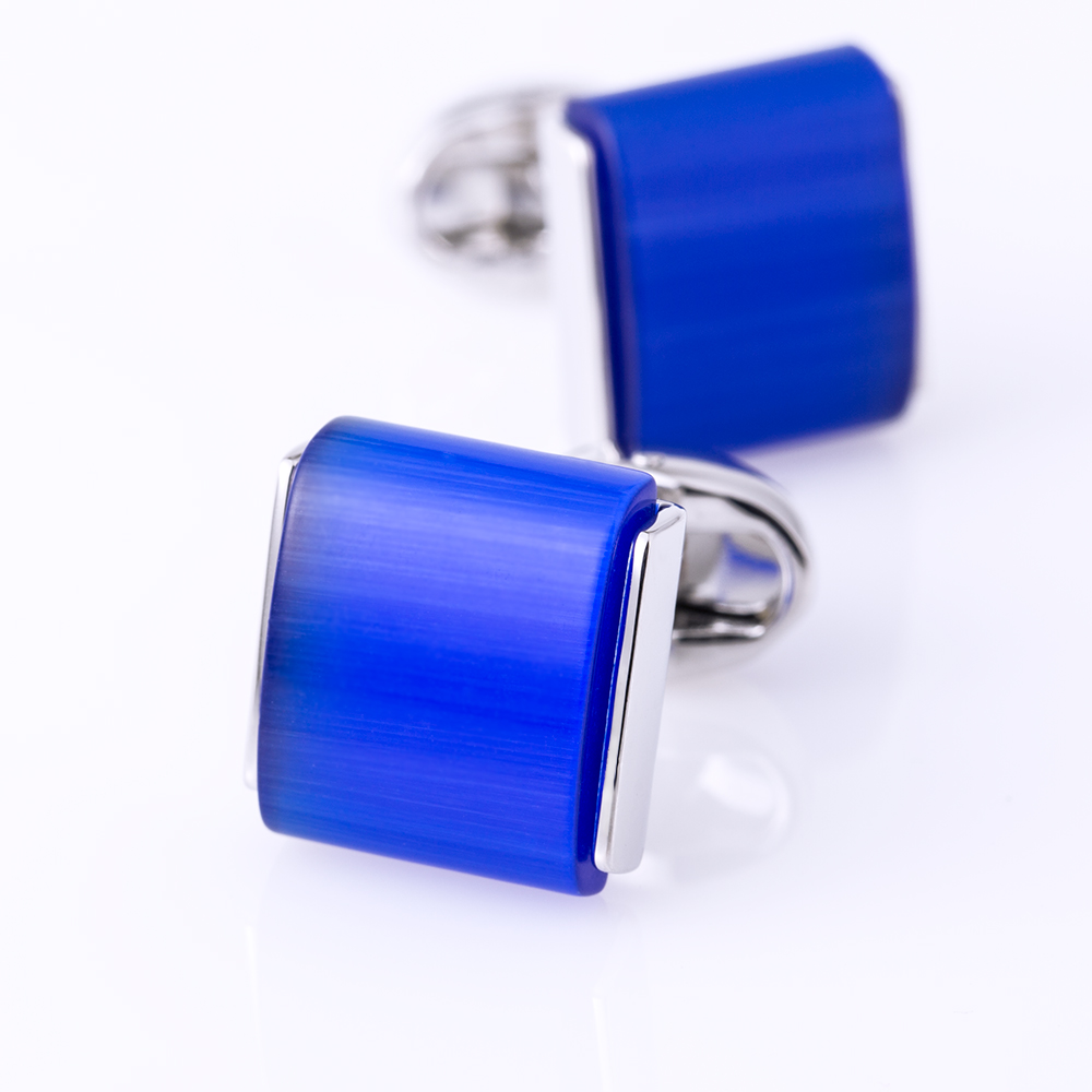 Mens Grooming Brand - KFLK kancing manset biru untuk pria,