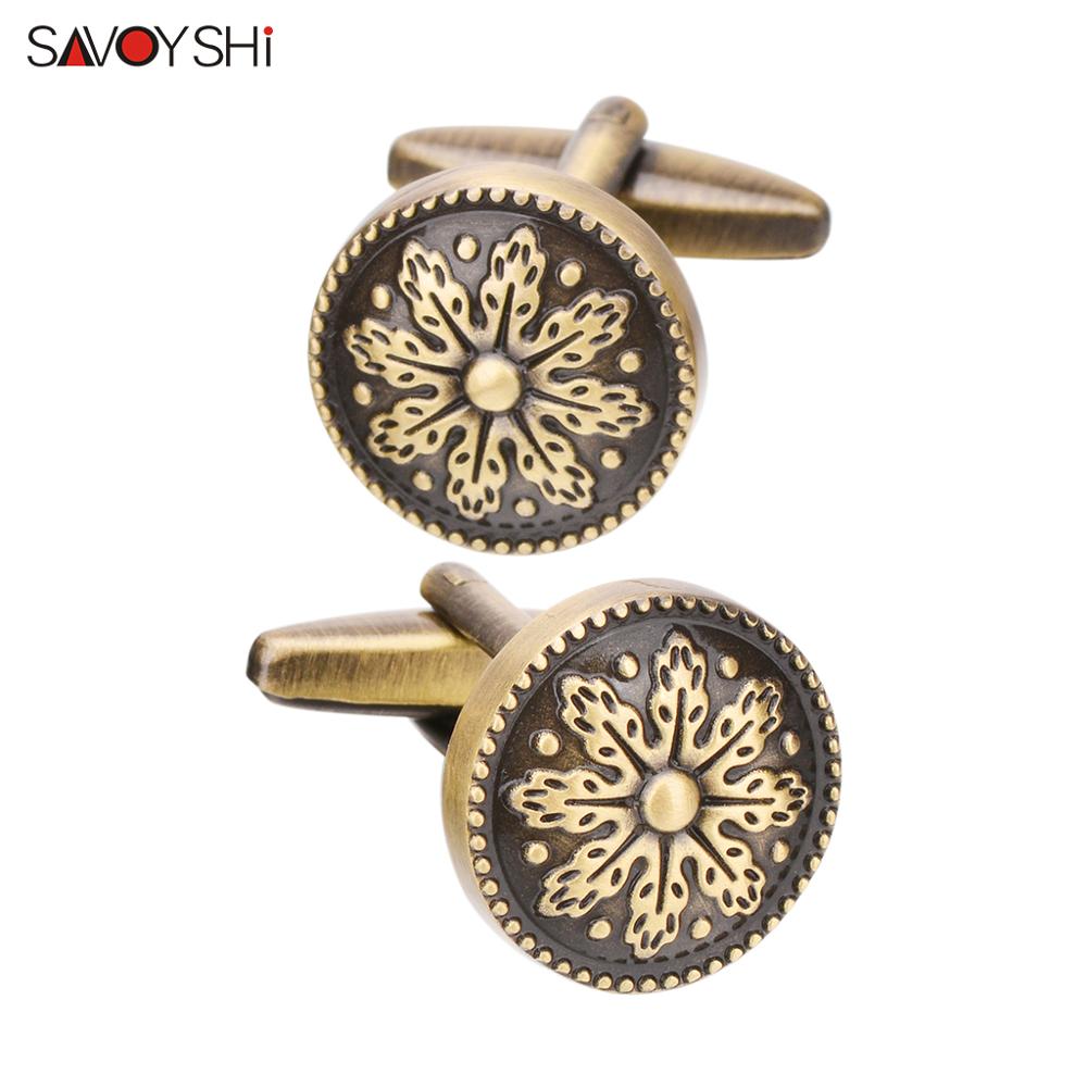 Mens Grooming Brand - SAVOYSHI Kancing Manset Kemeja Pola Perunggu