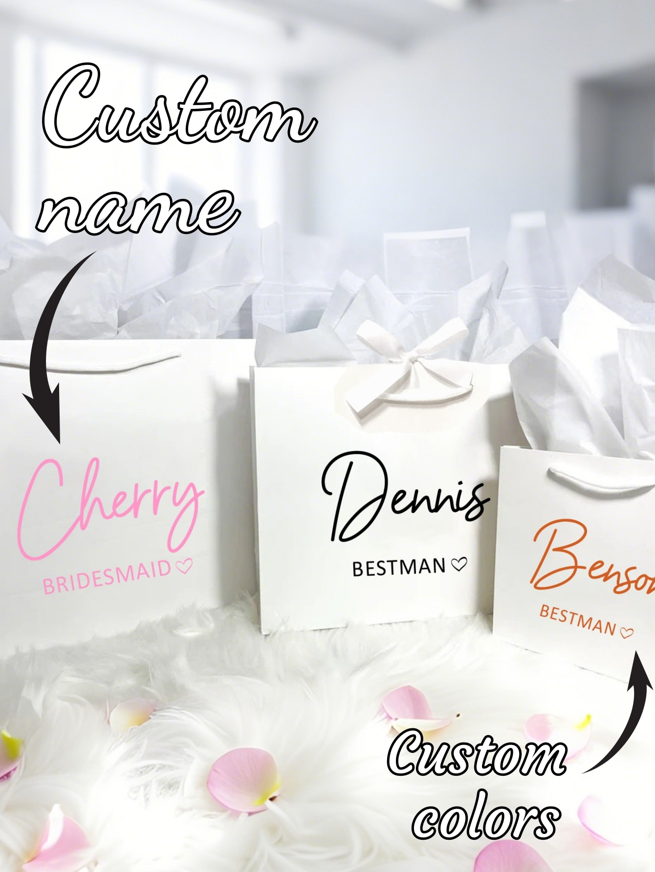 Men'S Grooming Gifts - 1pc Tas Hadiah Kustom Pernikahan Pengiring