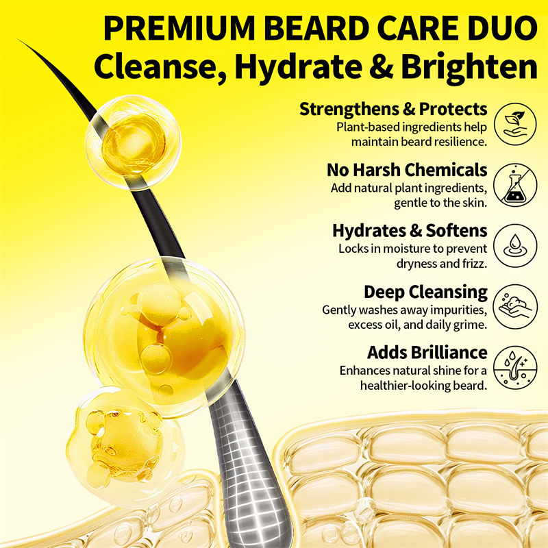 Kit Minyak Jenggot Pria, Krim  - Men'S Grooming Gift Set ulasan dan harga