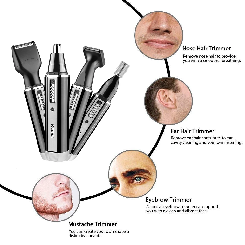 Kemei alat cukur rambut elektr - Men'S Grooming Gift Set ulasan dan harga