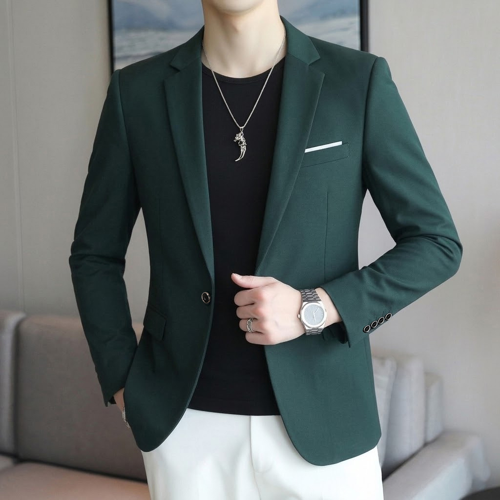 Blazer Pria Kasual Bisnis Warn - Mens Grooming Brand ulasan dan harga