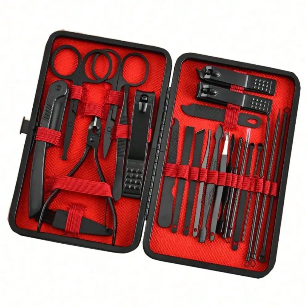 8/24pcs Set Manikur & Pedikur  - Men'S Grooming Gift Set ulasan dan harga