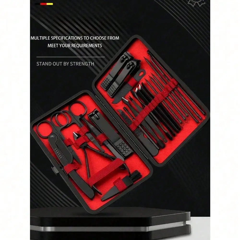 8/24pcs Set Manikur & Pedikur  - Men'S Grooming Gift Set ulasan dan harga