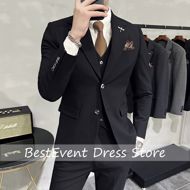 Setelan Jas Pria Warna Solid B - Mens Grooming Brand ulasan dan harga