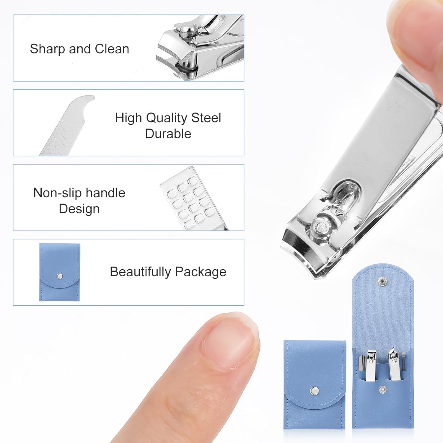 4 Buah Set Pemotong Kuku, Kit  - Men'S Grooming Fingernails ulasan dan harga